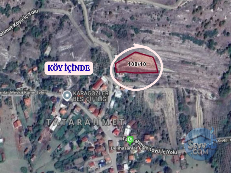 KOCAELİ KANDIRA TATARAHMET  KÖYÜNDE  3.208 M²  TARLA SATILIKTIR - KOCAELİ KANDIRA fotoğraf 4