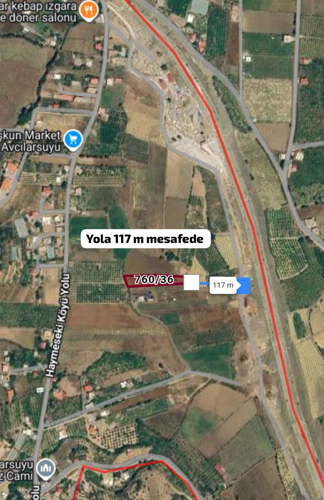 Hatay Arsuz Avcılar suyunda Yatırımlık Zeytin Ağaçlı Arsa  2.900 M² - HATAY ARSUZ fotoğraf 3