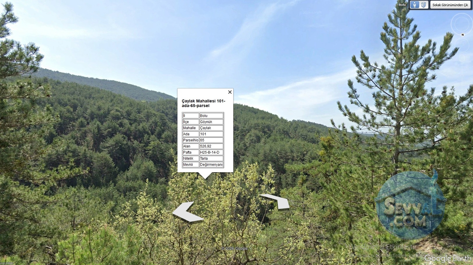 BOLU GÖYNÜK ÇAYLAK KÖYÜNDE 526 m² TARLAMIZ SATILIKTIR. - Bolu Göynük fotoğraf 13