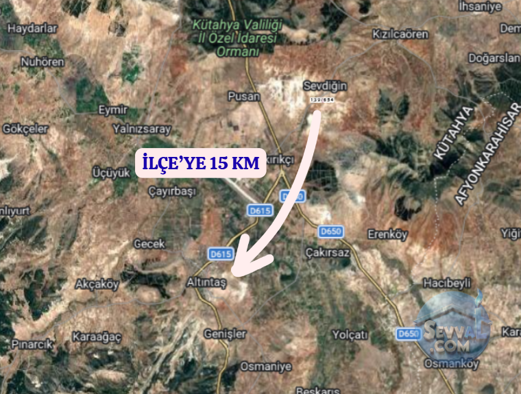 KÜTAHYA ALTINTAŞ SEVDİĞİN    KÖYÜNDE  4.078 M²TARLA  SATILIKTIR - KÜTAHYA ALTINTAŞ fotoğraf 5