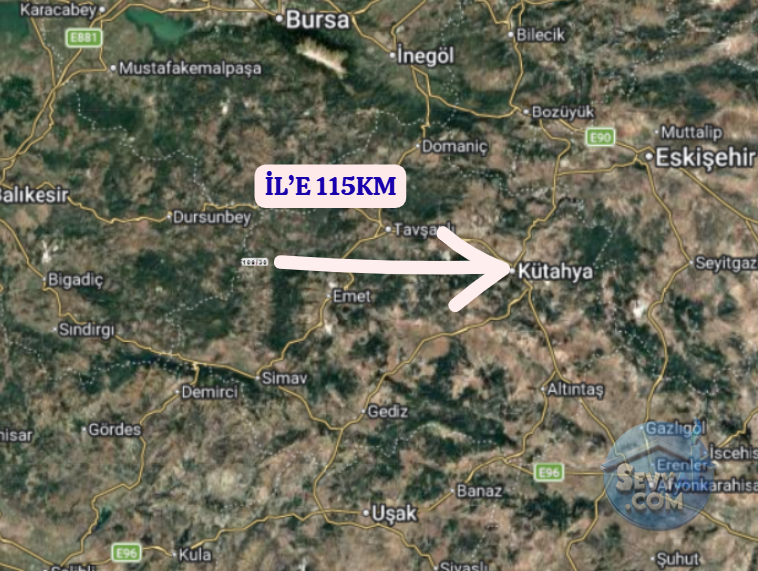 KÜTAHYA SİMAV SARKATLAR   KÖYÜNDE 5.466 M² TARLA  SATILIKTIR - KÜTAHYA SİMAV fotoğraf 6