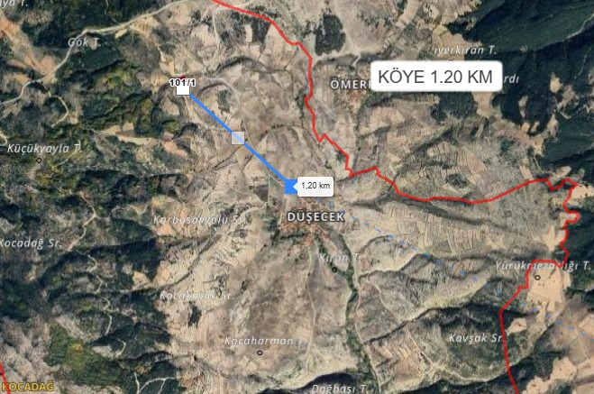KÜTAHYA EMET DÜŞECEK KÖYÜ’NDE 2603 M² TARLA SATILIKTIR - KÜTAHYA EMET fotoğraf 4