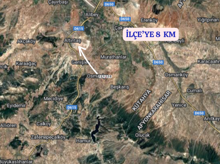 KÜTAHYA ALTINTAŞ OSMANİYE   KÖYÜNDE 6.630 M² TARLA  SATILIKTIR - KÜTAHYA ALTINTAŞ fotoğraf 5