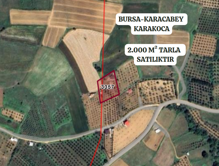 BURSA KARACABEY KARAKOCA KÖYÜNDE 2.000  M² TARLA SATILIKTIR - BURSA KARACABEY fotoğraf 2