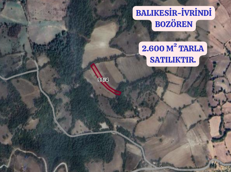 BALIKESİR İVRİNDİ BOZÖREN KÖYÜNDE 2.600 M² TARLA  SATILIKTIR - BALIKESİR İVRİNDİ fotoğraf 2