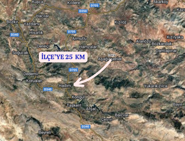 KONYA HADİM YUKARIEŞENLER   KÖYÜNDE 4.762  M²  TARLA SATILIKTIR - KONYA HADİM fotoğraf 5