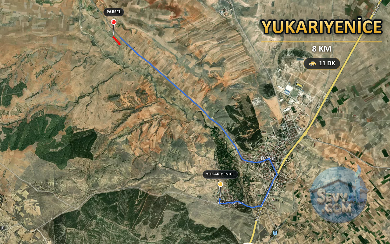 AFYONKARAHİSAR DAZKIRI YUKARIYENİCE 7.456 m² SATILIK ARSA - AFYONKARAHİSAR DAZKIRI fotoğraf 6
