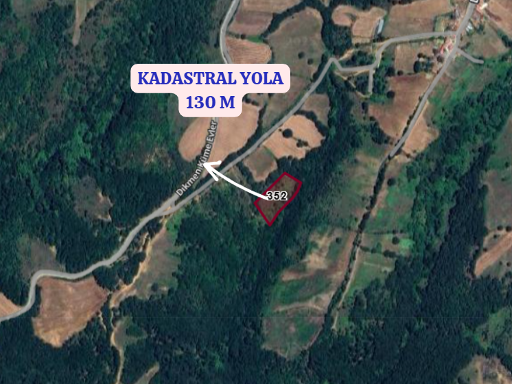 ÇANAKKALE BİGA DİKMEN   KÖYÜNDE 4.700  M² TARLA  SATILIKTIR - ÇANAKKALE BİGA fotoğraf 3