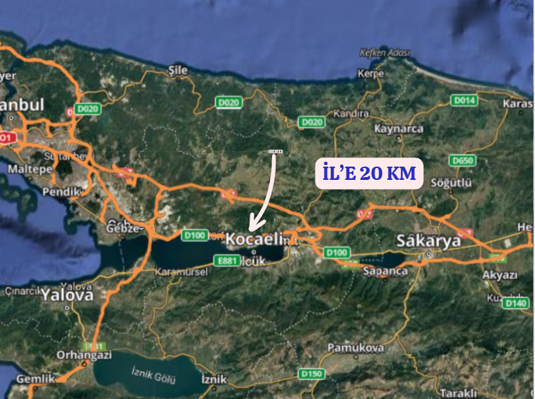 KOCAELİ KANDIRA TATARAHMET  KÖYÜNDE 939 M²  TARLA  SATILIKTIR - KOCAELİ KANDIRA fotoğraf 9