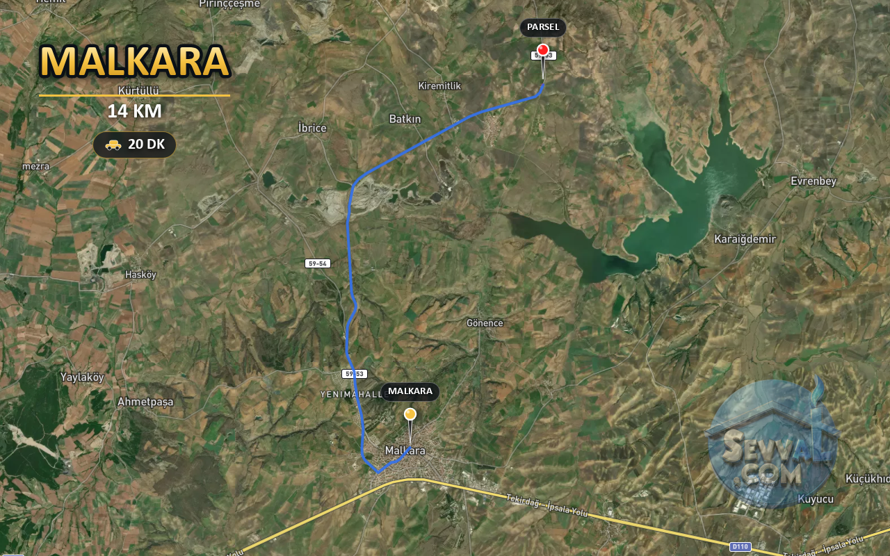TEKİRDAĞ MALKARA KOZYÖRÜK 664 m² SATILIK ARSA - TEKİRDAĞ MALKARA fotoğraf 5
