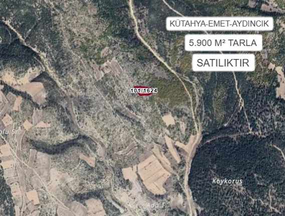 KÜTAHYA EMET AYDINCIK KÖYÜ’NDE 5900 M² TARLA SATILIKTIR - KÜTAHYA EMET fotoğraf 2