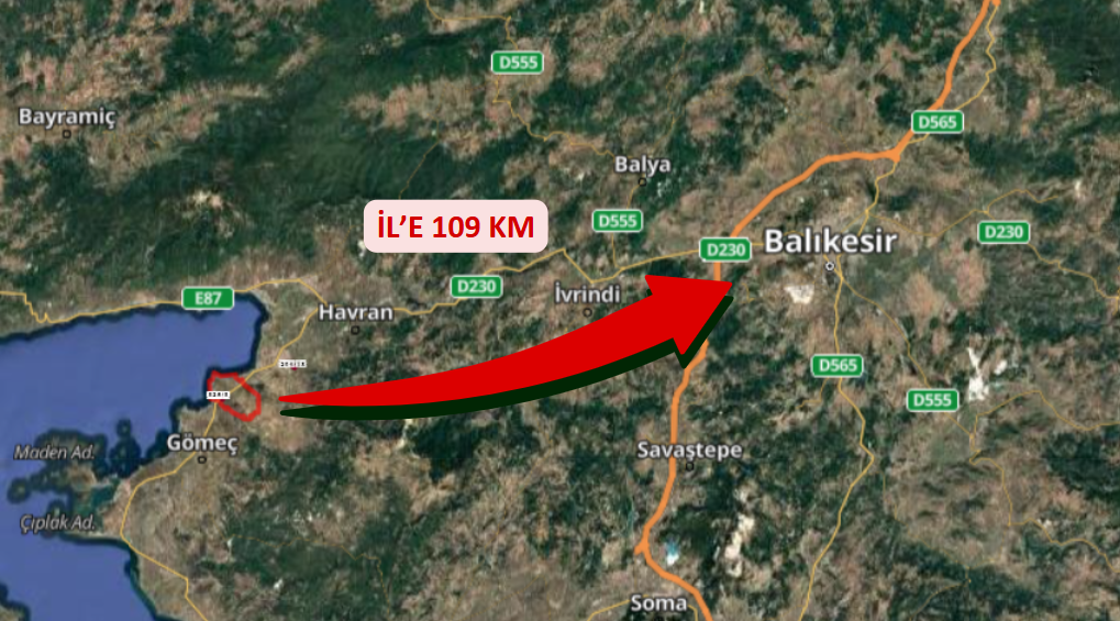 BALIKESİR BURHANİYE PELİTKÖY KÖYÜNDE 496 M² ZEYTİNLİK SATILIKTIR. - BALIKESİR BURHANİYE fotoğraf 6