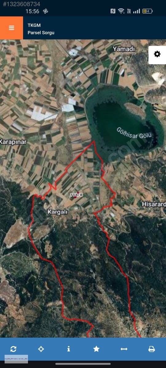 gölhisar Kargalı da 8 dönüm satılık verimli toprak - BURDUR GÖLHİSAR fotoğraf 3