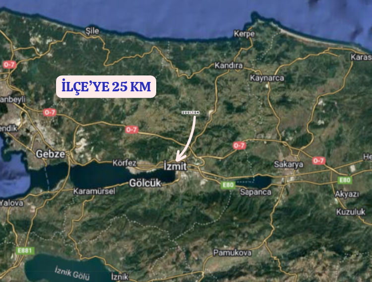 KOCAELİ İZMİT ŞAHİNLER  KÖYÜNDE 796 M²  TARLA  SATILIKTIR - KOCAELİ İZMİT fotoğraf 5
