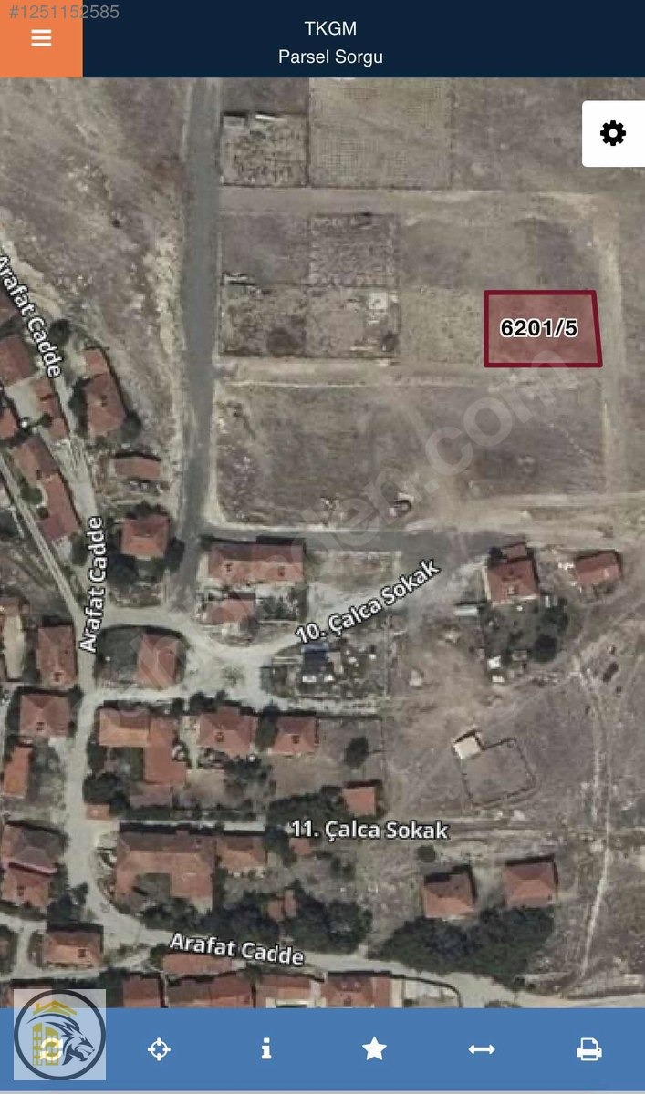 ASLAN EMLAK'TAN ÇALCA'DA SATILIK 625 m2 ARSA - KÜTAHYA MERKEZ fotoğraf 2