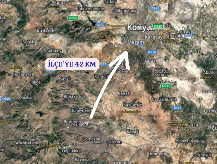  KONYA MERAM YEŞİLDERE   KÖYÜNDE  374  M²  BAHÇE  SATILIKTIR    - KONYA MERAM fotoğraf 7