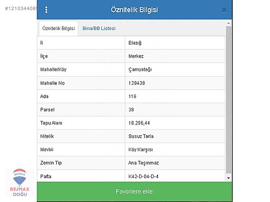 REMAX'DAN ÇAMYATAĞI 18.2 DÖNÜM VADİPARK SİTESİNE 800 METRE YAKI - ELAZIĞ MERKEZ fotoğraf 5