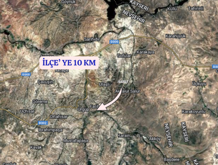 NEVŞEHİR ÜRGÜP AKSALUR YENİCAMİ  KÖYÜNDE 798 M² BAHÇE  SATILIKTIR - NEVŞEHİR ÜRGÜP fotoğraf 5
