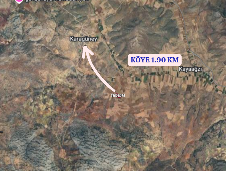 KONYA GÜNEYSINIR AĞRAS  KÖYÜNDE 7.953  M² TARLA  SATILIKTIR - KONYA GÜNEYSINIR fotoğraf 5