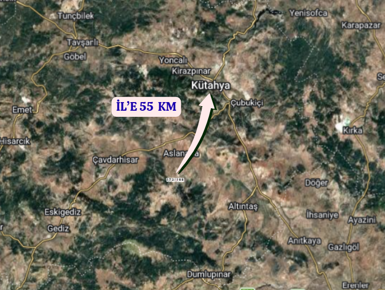 KÜTAHYA ASLANAPA BEZİRGAN  KÖYÜNDE  5.083  M²  TARLA  SATILIKTIR - KÜTAHYA ASLANAPA fotoğraf 6