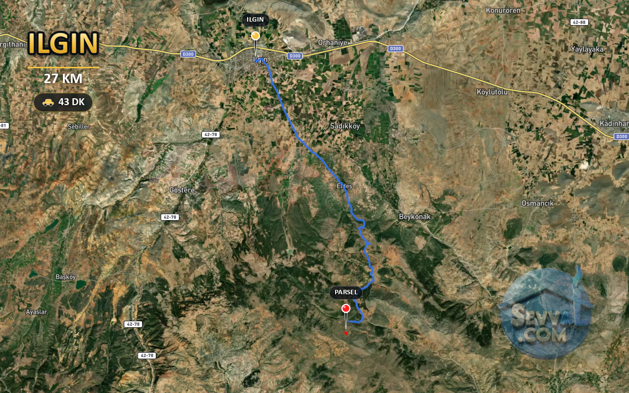 KONYA ILGIN GÖKÇEYURT-ÖZLEM 10.623 m² SATILIK ARSA - KONYA ILGIN fotoğraf 5