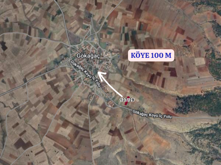 KÜTAHYA ÇAVDARHİSAR GÖKAĞAÇ  KÖYÜ’NDE 942  M² TARLA SATILIKTIR - KÜTAHYA ÇAVDARHİSAR fotoğraf 4