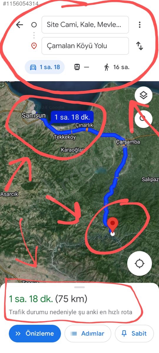SAMSUN AYVACIK ÇAMALAN KÖYÜNDE 8.999 M² FINDIK BAHÇEMİZ SATILIKTIR. - SAMSUN AYVACIK fotoğraf 12