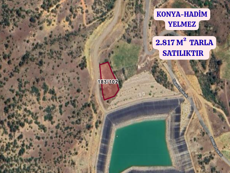 KONYA HADİM YELMEZ  KÖYÜNDE  2.817 M²  TARLA  SATILIKTIR - KONYA HADİM fotoğraf 2