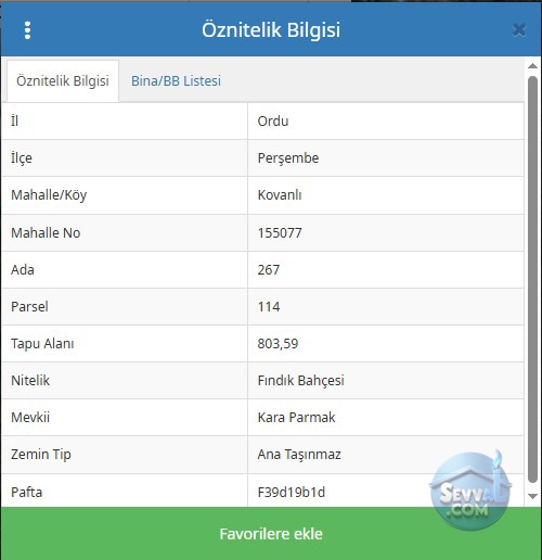 ORDU PERŞEMBE KOVANLI DA 803 M² BAHÇEMİZ SATILIKTIR - ORDU PERŞEMBE fotoğraf 2