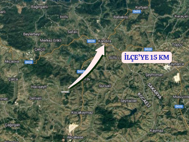 KOCAELİ KANDIRA BEYCE  KÖYÜNDE 806 M²  TARLA  SATILIKTIR - KOCAELİ KANDIRA fotoğraf 5