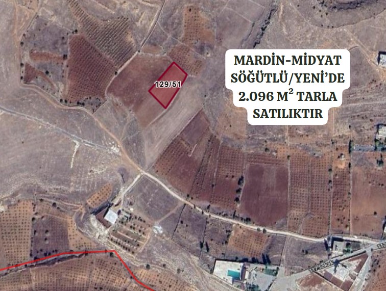 MARDİN MİDYAT SÖĞÜTLÜ/YENİ  KÖYÜ’NDE 2.096 M² TARLA SATILIKTIR - MARDİN MİDYAT fotoğraf 2
