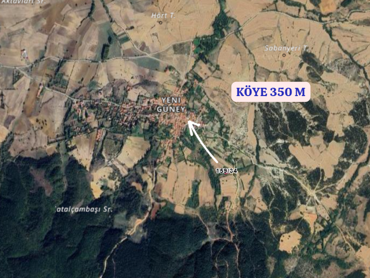 KÜTAHYA GEDİZ YENİGÜNEY  KÖYÜNDE 251 M² TARLA SATILIKTIR - KÜTAHYA GEDİZ fotoğraf 4