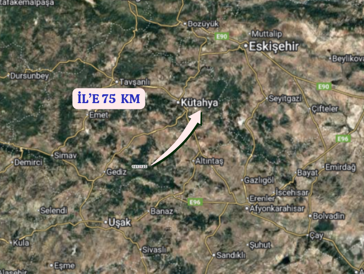 KÜTAHYA GEDİZ ÇUKURÖREN   KÖYÜNDE 3.276  M² TARLA  SATILIKTIR - KÜTAHYA GEDİZ fotoğraf 7