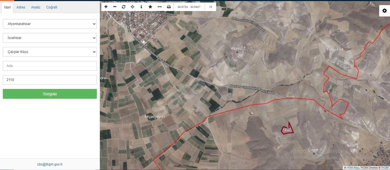 SEFİR EMLAKTAN AFYON İSCEHİSAR ÇALIŞLAR KÖYÜ ÇIKRIK KASABASI SINIRINDA 10770 m²  - AFYONKARAHİSAR İSCEHİSAR fotoğraf 3