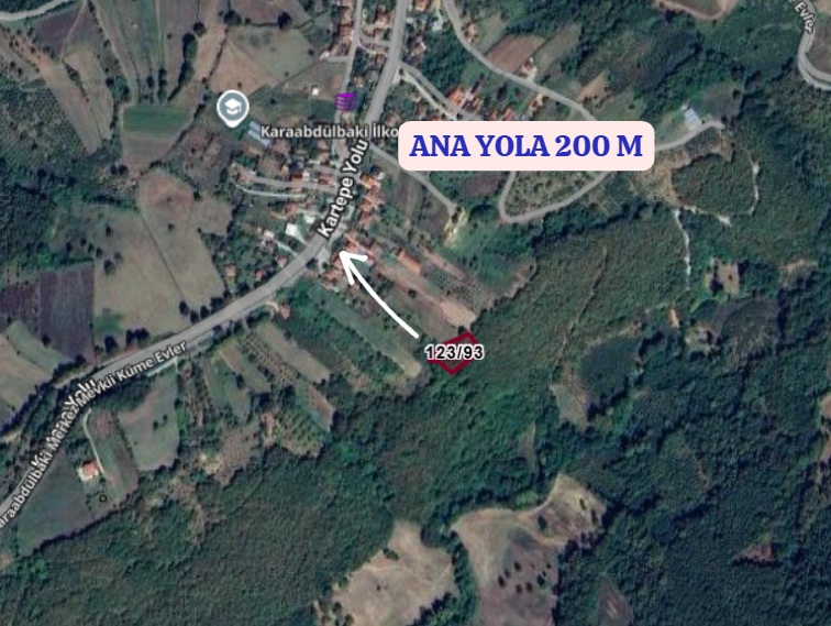 KOCAELİ İZMİT KARAABDÜLBAKİ  KÖYÜNDE 1.741 M²  TARLA  SATILIKTIR - KOCAELİ İZMİT fotoğraf 3