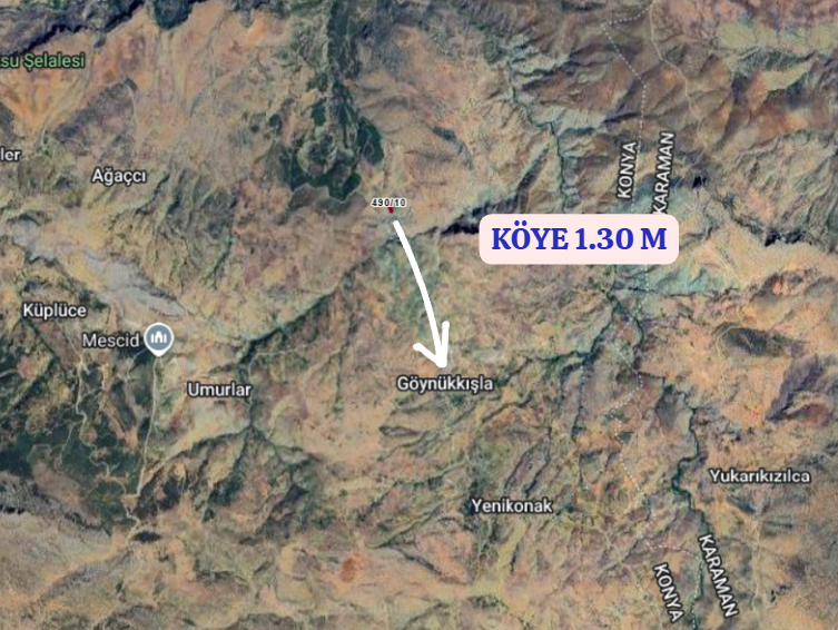 KONYA HADİM GÖYNÜKKIŞLA  KÖYÜNDE   1.880  M²  BAĞ  SATILIKTIR - KONYA HADİM fotoğraf 4