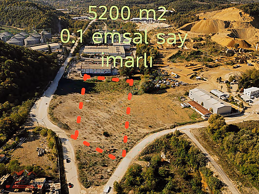 ARİFİYE AHMEDİYE DE EMSAL 0.1 5120 M2 SATILIK SANAYİ İMARLI ARSA - SAKARYA ARİFİYE fotoğraf 3