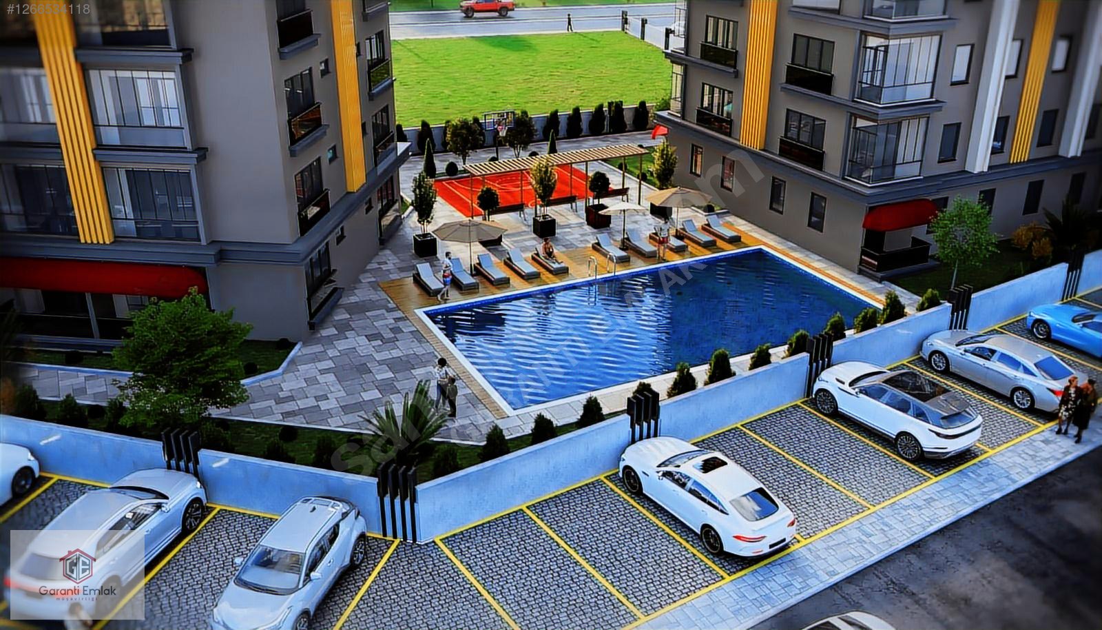 CUMHURİYETDE HAVUZLU SİTEDE 50 M2 CAM BALKON GİRİŞ KATI SATILIK - ORDU ALTINORDU fotoğraf 4