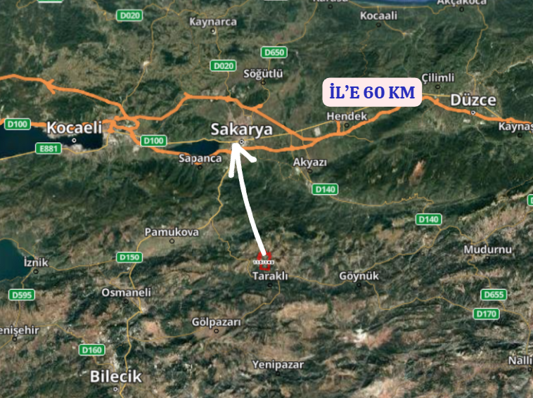   SAKARYA TARAKLI AKSU  MAHALLESİNDE 1.167  M² TARLA  SATILIKTIR - SAKARYA TARAKLI fotoğraf 6