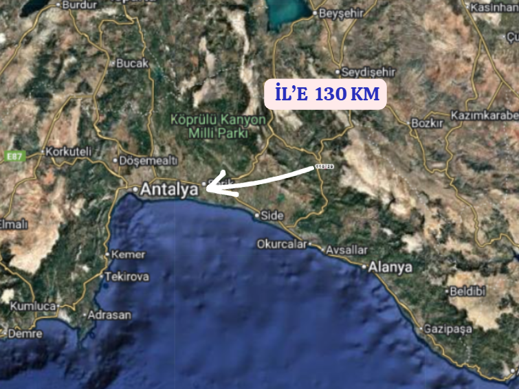 ANTALYA AKSEKİ BUCAKALAN   KÖYÜNDE  1.057  M²  TARLA  SATILIKTIR - ANTALYA AKSEKİ fotoğraf 5