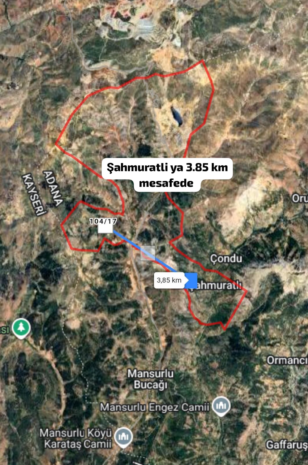 Satılık 400M² Arsa Feke inderesi Şahmuratlı Mahallesinde  - ADANA FEKE fotoğraf 5