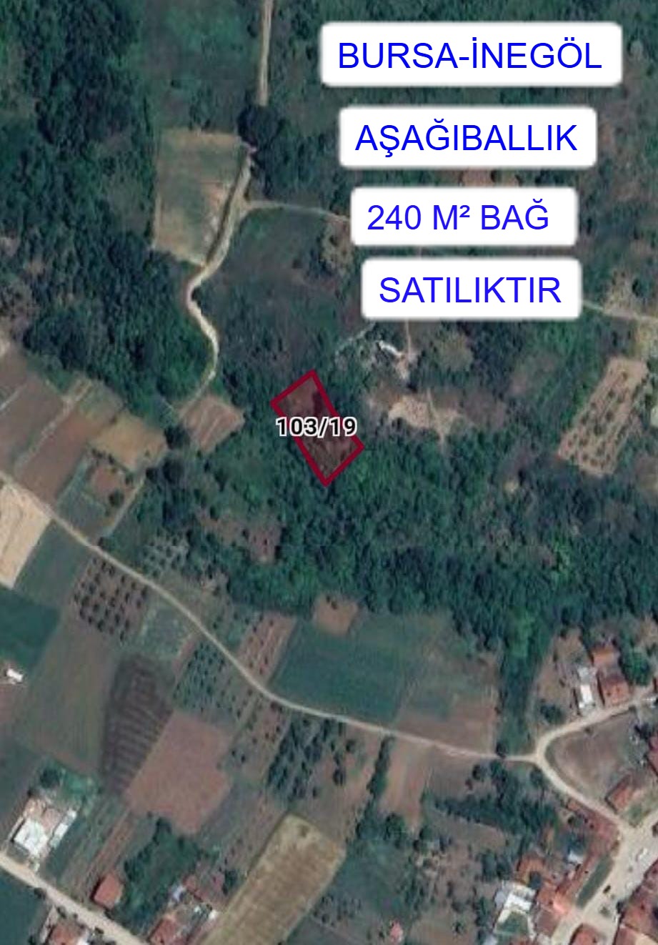 BURSA İNEGÖL AŞAĞIBALLIK MAH. 240 M² TARLA SATILIKTIR - BURSA İNEGÖL fotoğraf 6