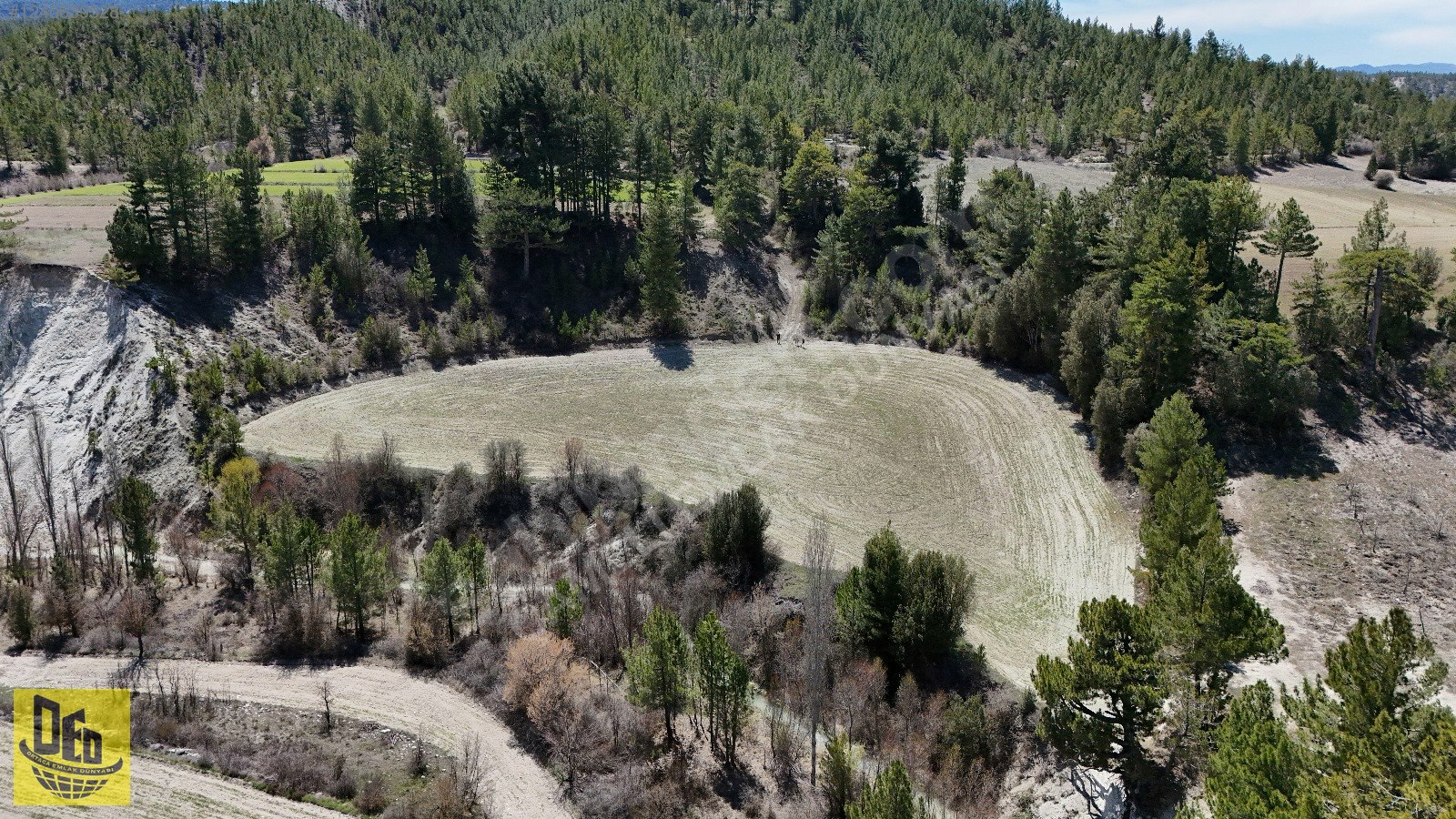 ÇAMELİ KOCAOVA SATILIK YOLU OLAN 6.176m2 FIRSAT TARLA - DENİZLİ ÇAMELİ fotoğraf 3