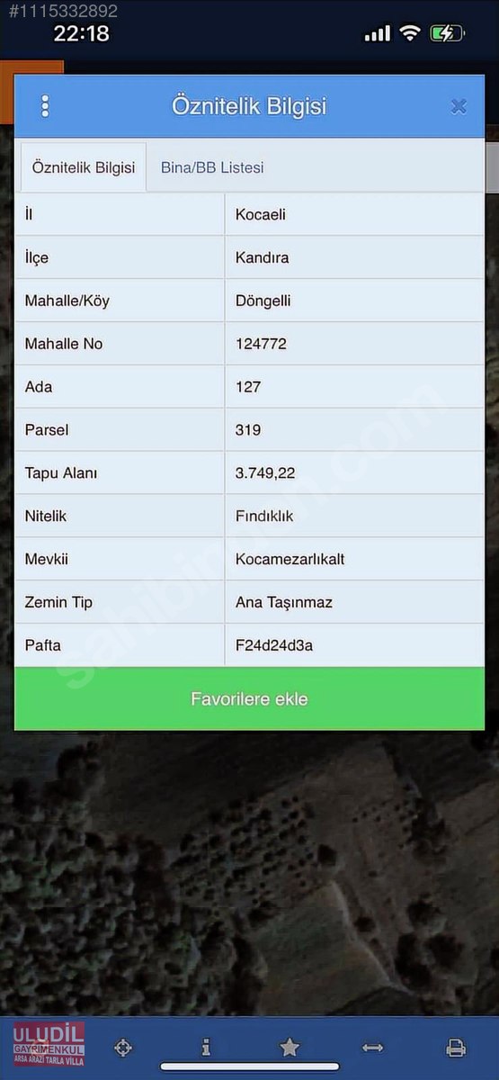 KOCAELİ KANDIRA DÖNGELLİ KÖYÜNDE SATILIK FINDIKLIK ACİL ACİL - KOCAELİ KANDIRA fotoğraf 2