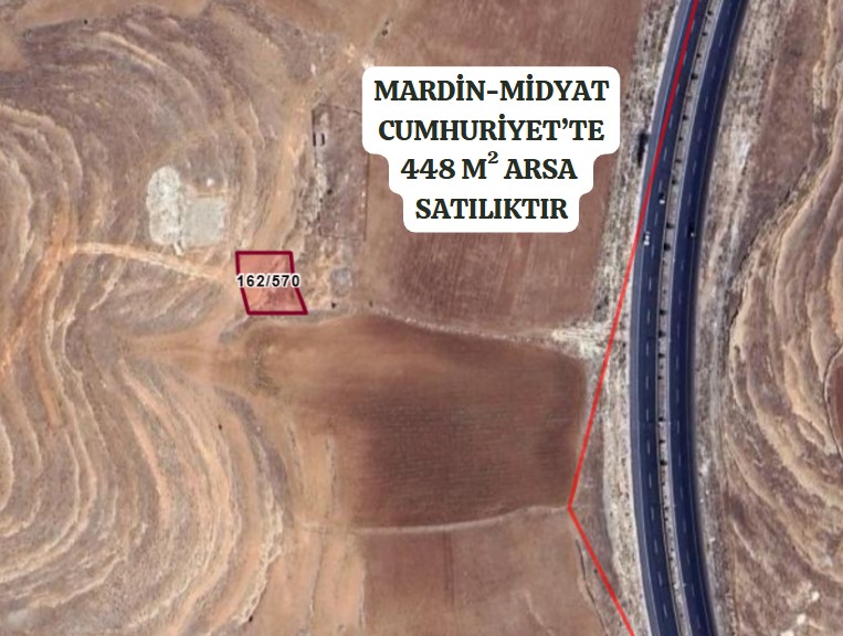 MARDİN MİDYAT CUMHURİYET KÖYÜ’NDE 448 M²  ARSA SATILIKTIR - MARDİN MİDYAT fotoğraf 2