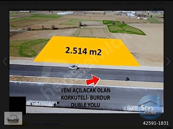 Ticari Tarla Acil Satılık - ANTALYA KORKUTELİ fotoğraf 2