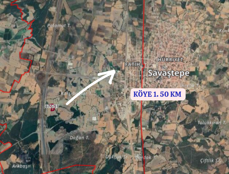 BALIKESİR SAVAŞTEPE FATİH 8.234 M² TARLA SATILIKTIR. - BALIKESİR SAVAŞTEPE fotoğraf 4