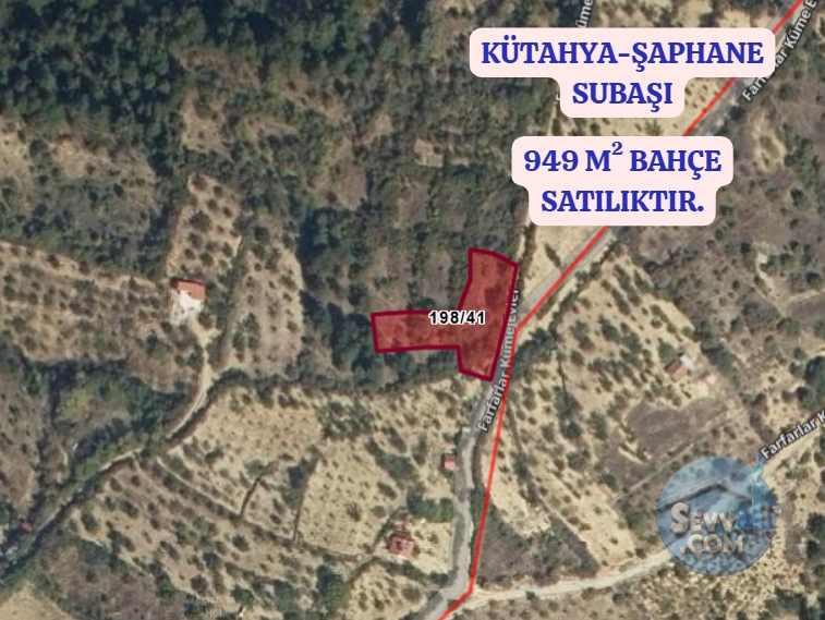 KÜTAHYA ŞAPHANE SUBAŞI YOLA CAPHE 949 M² BAHÇE SATILIKTIR - Kütahya Şaphane fotoğraf 4