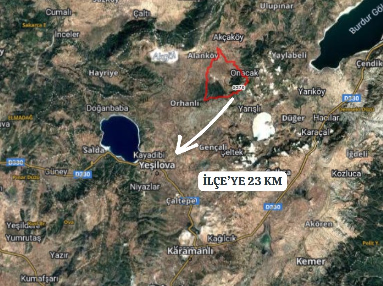 BURDUR YEŞİLOVA BÜYÜKYAKA KÖYÜ’NDE 2.400 M² TARLAMIZ  SATILIKTIR. - BURDUR YEŞİLOVA fotoğraf 6