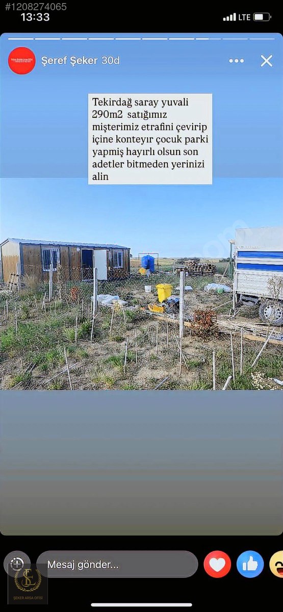 Tekirdağ saray yuvali 290m2 beton kaziklari çakılmiş düz zemin - TEKİRDAĞ SARAY fotoğraf 12